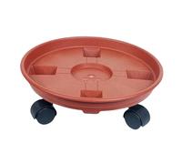 KiBcsLic Supporto per Vasi con Ruote, Carrello per Piante su Rulli, 36 cm