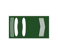 KiBcsLic Tappetino da Baseball per Allenamento Battuta Materassino per Pratica Swing Softball Guida Allineamento Base Casa Accessorio Portatile in Velluto, Style D