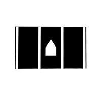 KiBcsLic Tappetino da Baseball per Allenamento Battuta Materassino per Pratica Swing Softball Guida Allineamento Base Casa Accessorio Portatile in Velluto, Style G