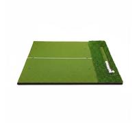 KiBcsLic Tappetino da Golf Antiscivolo Tappeto Pratica Golf Uso Interno Ed Esterno Pedana Allenamento Swing per Principianti, Giardino, 120 150cm, Con Area Palline