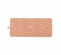 KiBcsLic Tappetino in Silicone Antiscivolo Asciugatura Rapida Tappetino Scolapiatti da Bancone Multiuso Vassoio di Drenaggio per Bar, Pink
