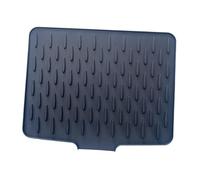 KiBcsLic Tappetino Scolapiatti in Silicone Tappetino Multiuso per Asciugare Piatti E Tappetino Da Forno Facile Da Pulire E Pieghevole Adatto Come Fodera per Ca, Nero