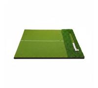 KiBcsLic Tappeto da Allenamento Golf Tappetino Pratica Golf Pista Putt Pp Varie Altezze Base Eva Ammortizzante Fondo Antiscivolo con Fori Tee Adatto Allenamento, 120-150cm, Con Area Palline