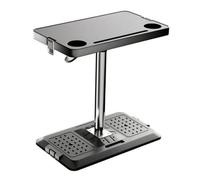 KiBcsLic Tavolo Regolabile con Pistone Pneumatico Portatile Tavolino da Auto Robusto per Viaggi