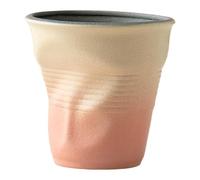 KiBcsLic Tazza in Ceramica per caffè, Latte, tè O Latte Macchiato, 90 Ml, Ideale per Ristoranti, papà O Come Regalo di Inaugurazione della Casa, Giallo Rosa