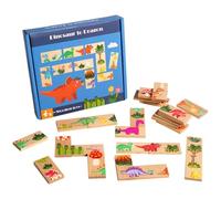 KiBcsLic Tessera Dinosauro Apprendimento Precoce Gioco Educativo Dinosauri Coordinazione Occhio-Mano Gioco Memory Dinosauro per Bambini, Neonati, Asilo