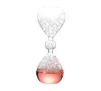 KiBcsLic Timer a movimento liquido in vetro, pezzo decorativo per ufficio, Rosa