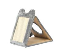 KiBcsLic Tiragraffi per Gatti Tavoletta Multifunzione Gioco per Gattini Casetta per Riposare Struttura Stabile con Rivestimento in Sisal Adatto per Gioco, Grigio