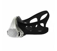 KiBcsLic Training Device Dispositivo Allenamento Respiratorio Maschera Resistenza Respiratoria Regolabile per Simulazione Quota in Spandex E Silicone Adatto, Argento, M