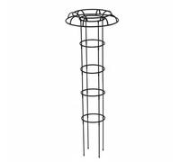 KiBcsLic Traliccio a Forma di Fungoide Altezza Regolabile Accessorio da Giardinaggio Robusto e Durevole per Giardinieri, Amanti Delle Piante, Giardino, Nero, 4 Strati 145CM