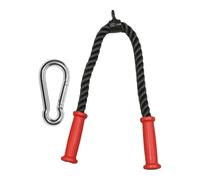 KiBcsLic Tricep Rope Maniglia Allenamento Accessorio Palestra con Presa Morbida Antiscivolo E Anello Rotante in Acciaio Adatto per Workout Funzionale INT, 90 Cm