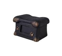 KiBcsLic Urna funeraria per animali domestici a forma di osso, ricordo memorabile, ricordo all'aperto, per ceneri di animali domestici, Nero