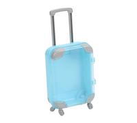 KiBcsLic Valigia Bamboatura Accessori Valigia Mobili Casa delle Bambole Valigetta Viaggio Simulazione Porta Trucco Organizer Adatta a Giochi di Ruolo Or, Blu