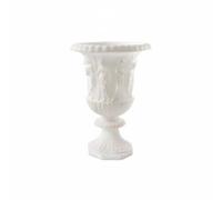 KiBcsLic Vaso in Stile Romano Look Antico Vaso Effetto Marmo Materiale Resistente Arredo Domestico per Soggiorno