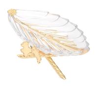 KiBcsLic Vassoio a Forma di Foglia, Robusto Vassoio Da Portata per Dessert, per Casa E Hotel