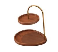 KiBcsLic Vassoio Espositivo per Gioielli, Supporti per Riporre I Gioielli, Vassoio Portagioielli a Doppio Strato, Supporto per Braccialetti, Orecchini, Anelli,