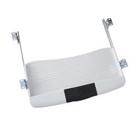 KiBcsLic Vassoio porta tastiera estraibile sotto la scrivania, ergonomico, salvaspazio, regolabile, porta tastiera estraibile per computer da ufficio, Bianco