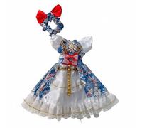 KiBcsLic Vestito per Bambola 30 Cm Stile Dolce Abito da Cameriera per Bambola Design a Balze per Esposizione , R-21