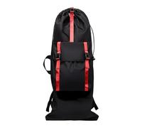 KiBcsLic Zaino Skateboard Borsa Porta Longboard Organizer Spazioso Tracolla Regolabile Materiale Oxford Impermeabile Elementi Riflettenti Adatta a Trasporto At, Rosso