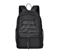KiBcsLic Zaino Sportivo Borsa Da Viaggio Zainetto Multifunzionale Borsa per La Scuola Borsa Da Lavoro con Grande Capacità Organizzata Adatto per Studenti E Via, Nero