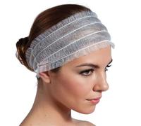 KIBERTIC - 100 PCS Fascette per Capelli Monouso Estetica, Fasce Elastiche Capelli Monouso, Fascetta per Capelli Donna, Usa e Getta, Attrezzature Estetiche, Fasce Capelli Donna, Estetista Accessori
