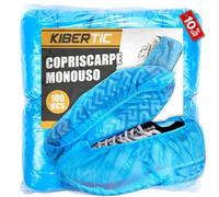 KIBERTIC - 100 Pezzi Copriscarpe Monouso PP, Copriscarpe monouso antiscivolo, Copri Scarpe da Casa Usa e Getta per casa, laboratorio, cliniche e ospedali - Taglia Unica