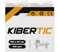 KIBERTIC - 100 Uds Lenzuola Usa e Getta 80x180 cm, Copri Lettino da Massaggio TNT per Estetista, Lenzuolo Impermeabile Monouso, Coprilettino da Massaggio Per SPA & Salone & Estetica