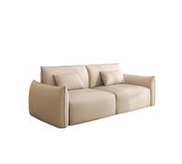 KIBONCY 2-Seater Minimalist Loveseat Sofa, Cozy, Armrest Couch with Soft Pillows, Modern Upholstered for Living Room & Apartment(4,145x80x78cm)