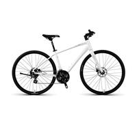 KIBONCY 26 Pollici In Bici Da Strada, Bici Sportiva a 24 Velocità, Telaio In Alluminio Leggero, Bici Da Corsa Per Uomini Donne In Bicicletta Per Adulti White-XS