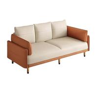 KIBONCY 3-in-1 Convertible Sofa Bed, Skin-Friendly Scratch-Resistant Tech Fabric Sleeper Couch,Sturdy Wood Frame & Metal Legs, for Small Space Apartment(B,132cm)