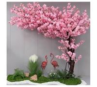 KIBONCY Albero Artificiale In Fiore Di Ciliegio, Decorazione Floreale Rosa For Esterni, Ideale For Il Patio Del Giardino Domestico E L'organizzazione Di Eventi(2.5mX2m)