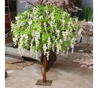 KIBONCY Albero di rododendro artificiale con simulazione del tronco reale Alberi in fiore di ciliegio Decorazione interna Modellazione dell'albero Centro commerciale Paesaggio Matrimonio(J,2.5M)