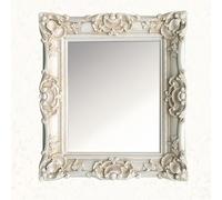 KIBONCY Antique Decorative Mirror, Small Vanity for Makeup Wall Decor Mirrors, for Entryway, Living Room(E,30x35cm)
