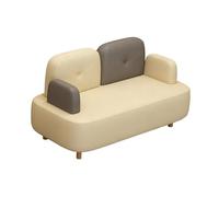 KIBONCY Arm & PU Leather Fabric Seating Chair Modern Sectional Sofa Accent, for Living Room Double Creative Suitable for Coffee(B,1.4m)