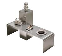 KIBONCY Banco Espositivo Multiuso In Acciaio Inossidabile Robusto Fondamento Stabile Supporto For Merci Professionale For Showroom Di Negozi Al Dettaglio(Silver,50-120)