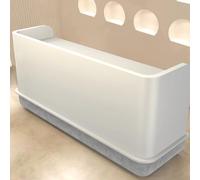 KIBONCY Banco Reception, Banco Accoglienza Aziendale, Podio Semplice E Moderno for Registratore Di Cassa In Acciaio Inossidabile(A2)