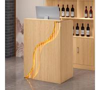 KIBONCY Bancone cassiere moderno e minimalista, piccolo bancone bar for la reception, for negozio di abbigliamento boutique, salone di bellezza(B,60cm)