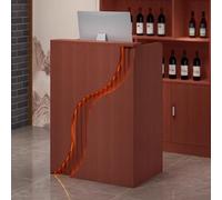 KIBONCY Bancone cassiere moderno e minimalista, piccolo bancone bar for la reception, for negozio di abbigliamento boutique, salone di bellezza(A,80cm)