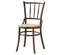 KIBONCY Bentwood Dining Chairs,Mid-Century Modern Rattan Kitchen Chair with Backrest, Armless Curved Wood Bistro Chair,for 70/75cm H Table(I)