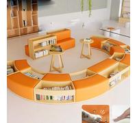 KIBONCY Biblioteca A Forma Di S Sala Lettura Della Scuola Libreria Combinata In Legno Massello A Arco, For Reception Dalla Semplice E Unica, Divano, Isola Dei Libri(H)