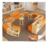KIBONCY Biblioteca A Forma Di S Sala Lettura Della Scuola Libreria Combinata In Legno Massello A Arco, For Reception Dalla Semplice E Unica, Divano, Isola Dei Libri(K)
