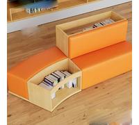 KIBONCY Biblioteca A Forma Di S Sala Lettura Della Scuola Libreria Combinata In Legno Massello A Arco, For Reception Dalla Semplice E Unica, Divano, Isola Dei Libri(A)