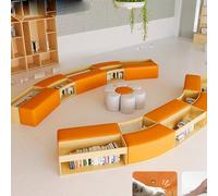 KIBONCY Biblioteca A Forma Di S Sala Lettura Della Scuola Libreria Combinata In Legno Massello A Arco, For Reception Dalla Semplice E Unica, Divano, Isola Dei Libri(G)