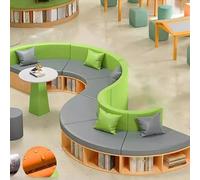 KIBONCY Biblioteca Libro Illustrato Istituto Di Formazione Libreria A Forma Arco Divano Area Riposo Reception E Attesa Scaffale For Riporre La Scuola Materna(J)