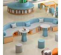 KIBONCY Biblioteca Libro Illustrato Istituto Di Formazione Libreria A Forma Arco Divano Area Riposo Reception E Attesa Scaffale For Riporre La Scuola Materna(K)