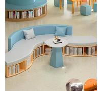 KIBONCY Biblioteca Libro Illustrato Istituto Di Formazione Libreria A Forma Arco Divano Area Riposo Reception E Attesa Scaffale For Riporre La Scuola Materna(L)