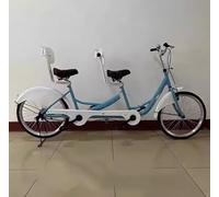 KIBONCY Bicicletta da Turismo turistica a 2 posti for Bicicletta a Pedali, Bici Tandem Manuale Leggera con Pneumatici Solidi, Veicolo ciclistico for Il Tempo Libero in un'area panoramica(B)