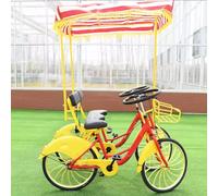 KIBONCY Bicicletta for 2 persone, bici a pedali for famiglia e genitore-figlio, bicicletta turistica a doppio pilota for noleggio panoramico e guida for il tempo libero(B)