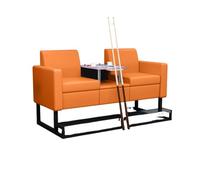 KIBONCY Billiard Hall Couch, Comfortable Spectator Seating with Lumbar Support & Thick Cushion, Sturdy Frame Sofa for Commercial & Home Game Room(E)