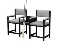 KIBONCY Billiard Hall Spectator Sofa, High-Density Sponge Cushioned Lounge Couch with Sturdy Metal Frame, for Pool, Game Club & Leisure Center(A)